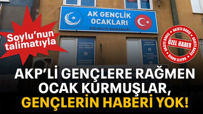 AKP’li gençlere rağmen ocak kurmuşlar, gençlerin haberi yok!